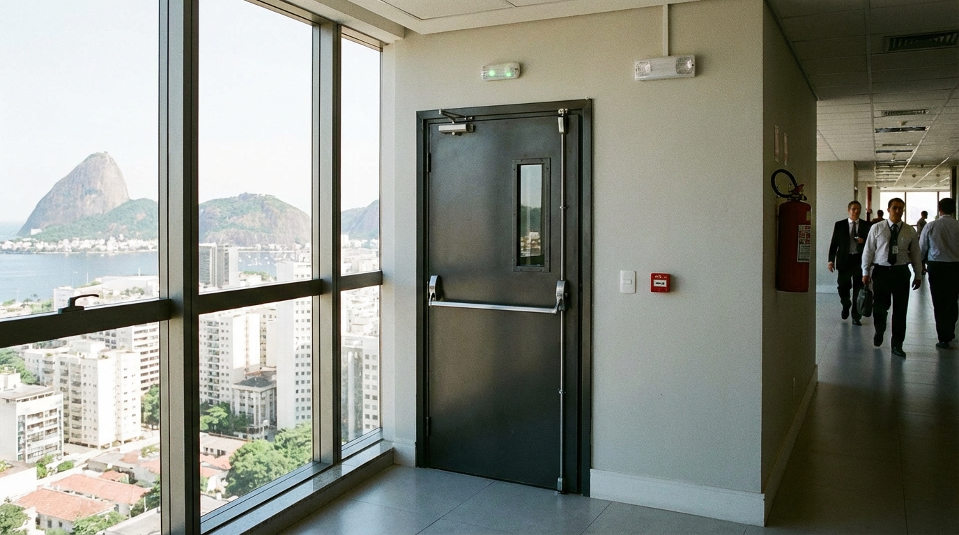 Porta Corta-Fogo: Especificações Técnicas e Exigências do CBMERJ 2026